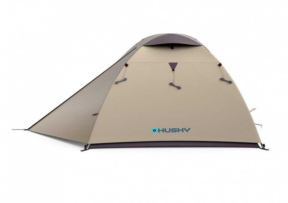 Husky Bird 3 Plus ultrazaľahký expedičný stan pre 3 osoby, Black Coating light brown