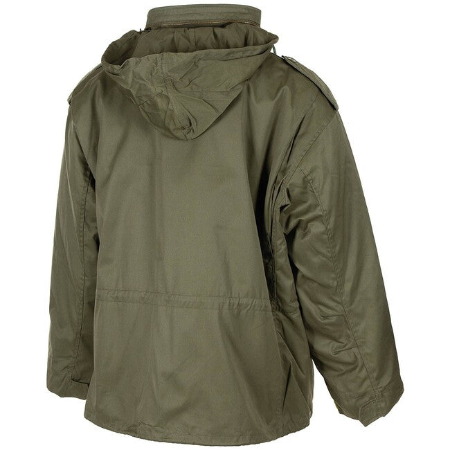 MFH Giacca da campo americana M67 con fodera trapuntata staccabile, verde OD