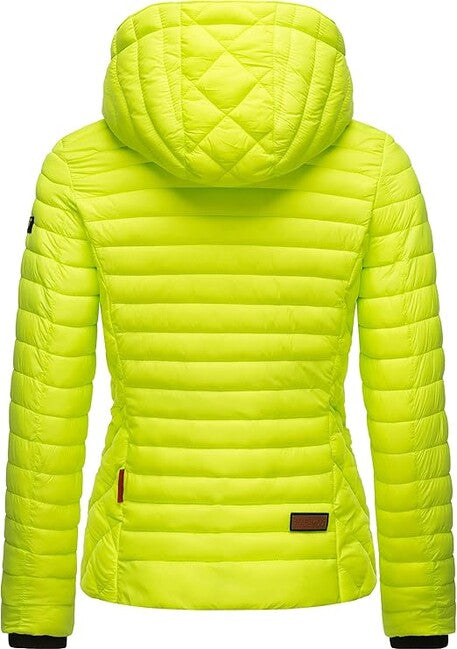Marikoo Samtpfote giacca transitoria da donna, verde neon