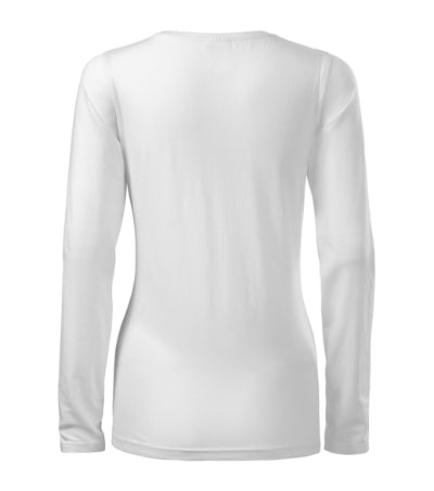 Malfini Slim maglietta a maniche lunghe, bianco