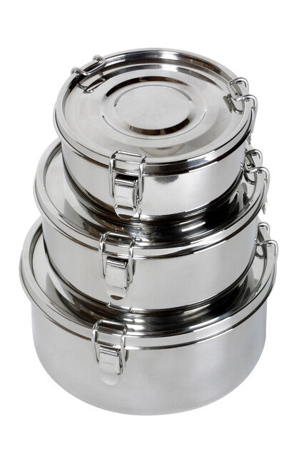BasicNature Contenitore per alimenti acciaio inox 0,8 l
