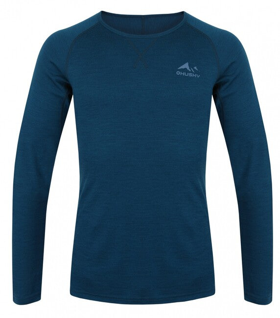 Husky Mertee maglia termica da uomo a maniche lunghe, blu