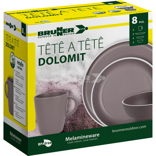 Brunner set di utensili da campeggio, viola