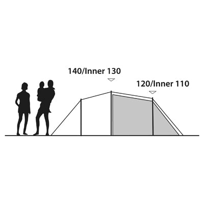 Outwell Earth Tent 4 Person Blue-Green
