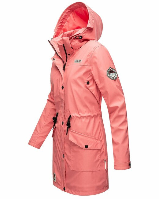 Navahoo Deike giacca invernale da donna con cappuccio, rosa corallo