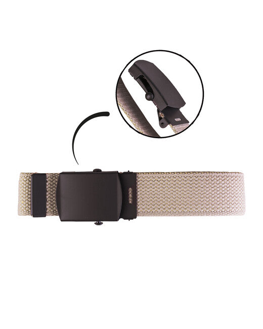 Mil-Tec cintura US con fibbia nera kaki