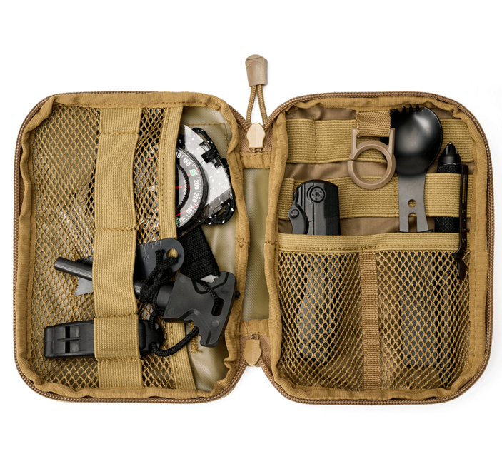 Brandit Borsa multifunzionale per coltelli EDC, cammello