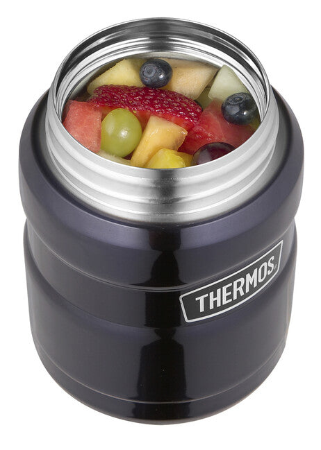 Thermos King Contenitore per alimenti con cucchiaio 0,47 l, blu scuro