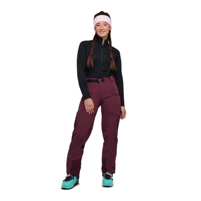 Black Diamond Dawn Patrol Hybrid pantaloni da donna, mora