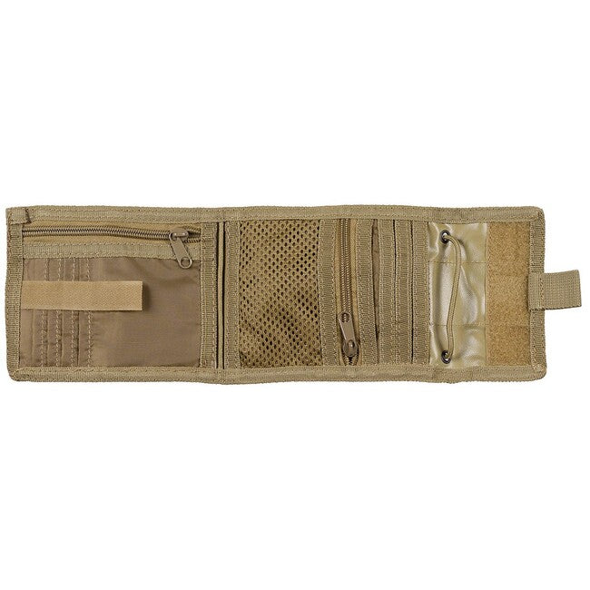 MFH Portafoglio da collo con coulisse, coyote tan