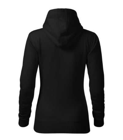Malfini Cape felpa con cappuccio da donna, nero
