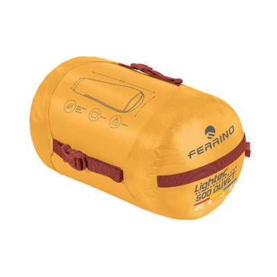 Ferrino Piumino Lightec 500 sacco a pelo, giallo