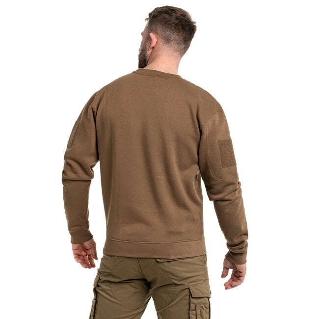 Mil-Tec Tactical mikina s okrúhlym výstrihom, dark coyote