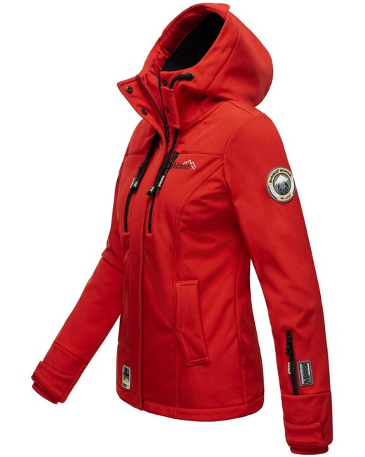 Marikoo Kleine Zicke giacca transitoria da donna con cappuccio, rossa