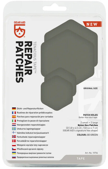 GearAid Tenacious Tape Επιδέσμους Επισκευής, Πράσινο, 4 Τεμάχια