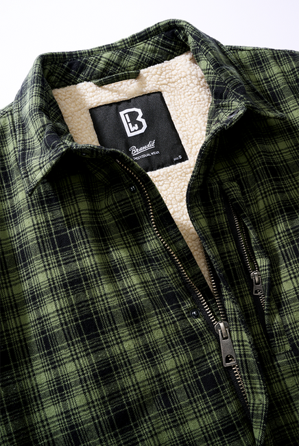 Brandit Classic Sherpa giacca, nera oliva