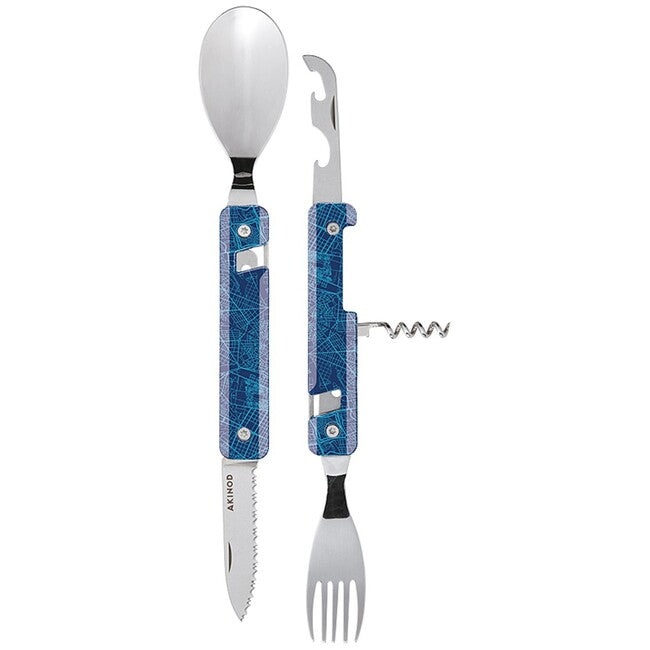 Akinod A02M00012 posate multifunzione 13h25, downtown bleu