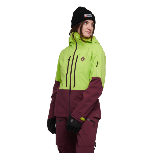 Black Diamond Recon Lt Stretch Shell, aloe-blackberry
