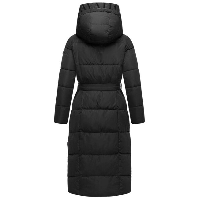 Navahoo EISBLICK giacca invernale lunga da donna, nera