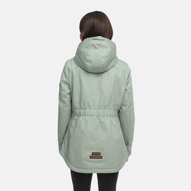 Marikoo Bikoo giacca invernale da donna con cappuccio, menta fumosa