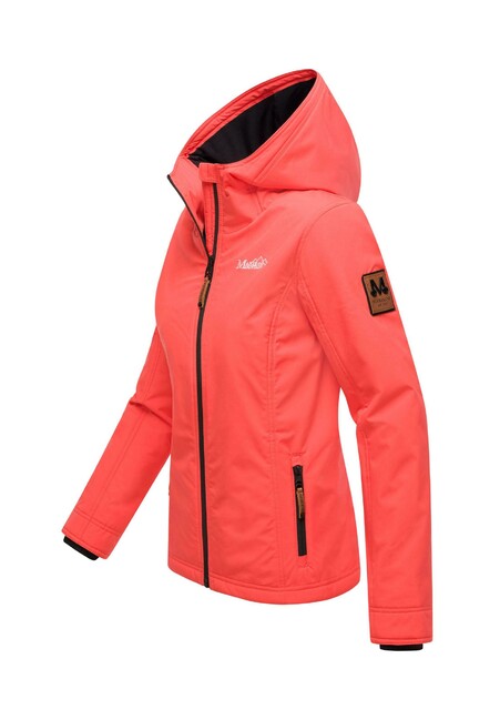 Marikoo BROMBEERE giacca da donna primaverile con cappuccio, rosa corallo