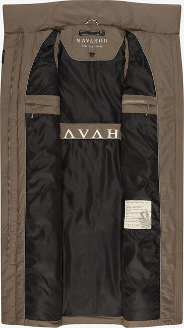 Navahoo Abendlied gilet lungo da donna, marrone pietra