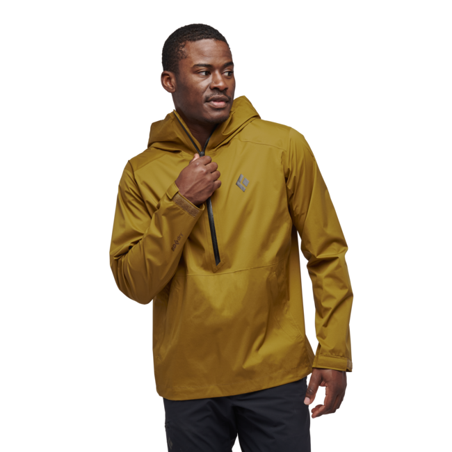 Black Diamond Stormline Stretch giacca a vento da uomo, curry scuro