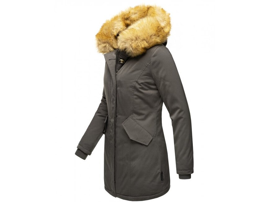 Marikoo Karmaa giacca invernale da donna con cappuccio, antracite