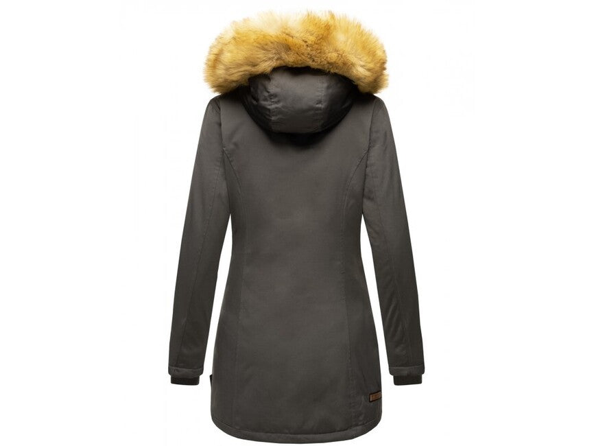 Marikoo Karmaa giacca invernale da donna con cappuccio, antracite