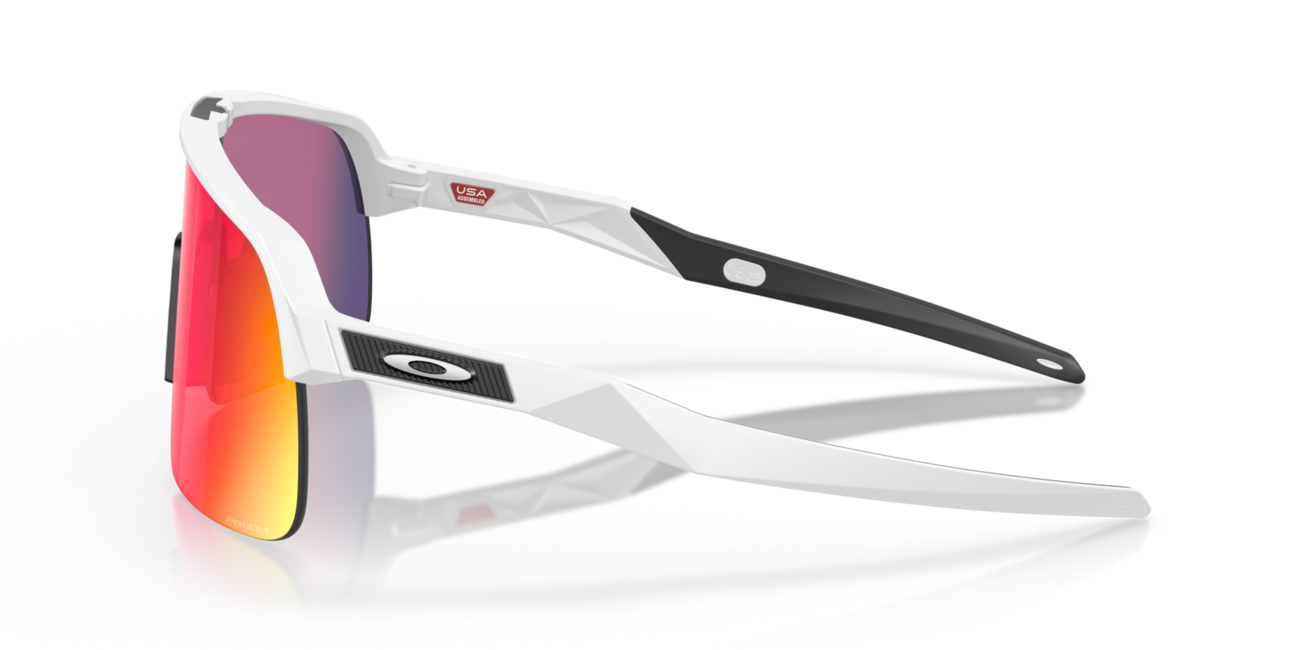 Oakley Sutro Lite Sunglasses, Matte White Frame, Prizm Road Lenses