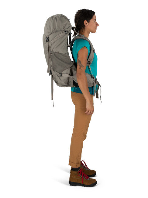 Osprey Renn zaino da trekking 50, pediment grey/linen tan