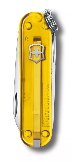 Victorinox Classic SD coltello tascabile trasparente, giallo