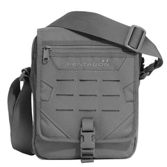 Pentagon Messenger Sling Shoulder Bag, Grey