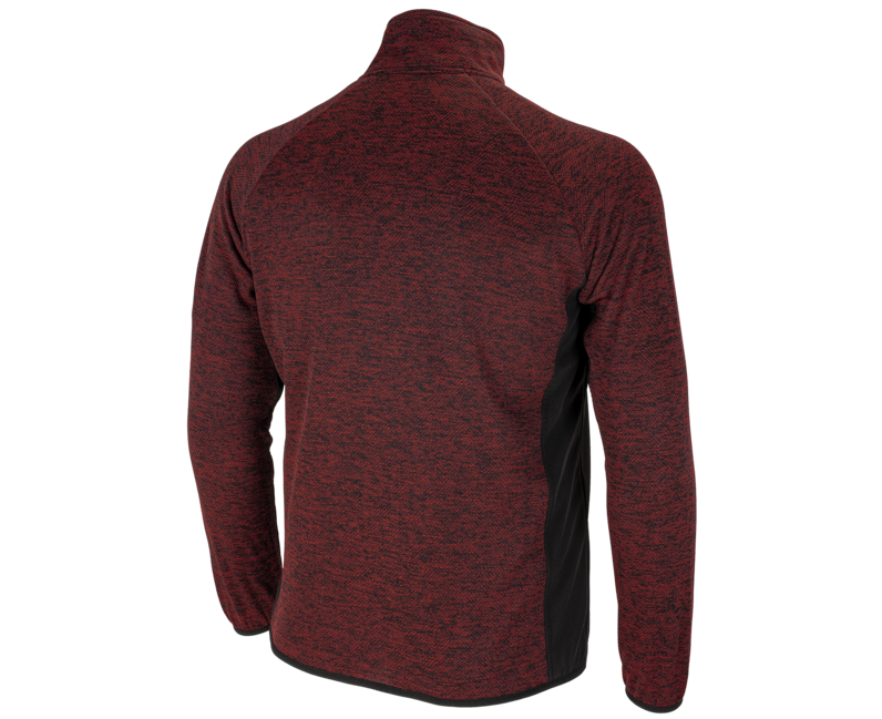 BENNON Altos felpa con zip, rossa