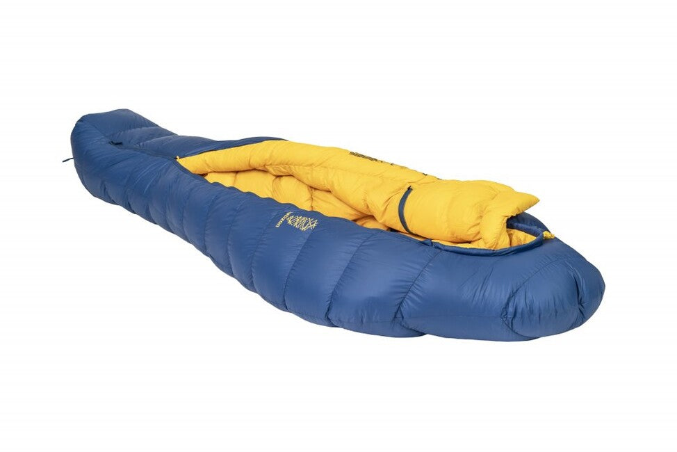 Patizon Ultralight sacco a pelo per tre stagioni g400 s sinistro, navy/oro
