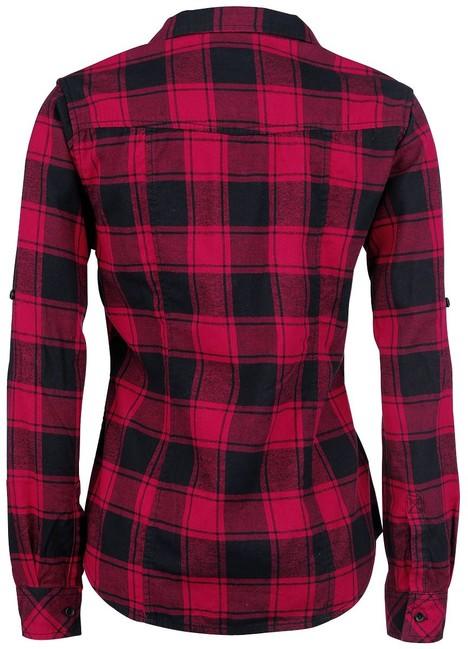 Brandit Amy camicia da donna, rossa e nera