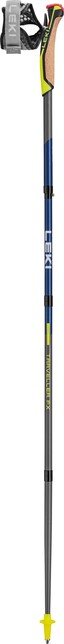 Leki Traveller FX.One Carbon bastoncini da nordic walking, argento-grigio-blu notte metallizzato scuro-giallo neon
