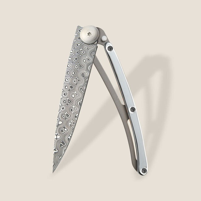 Deejo Eccezione coltello, oro bianco