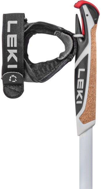 Leki Spin Shark SL bastoncini da nordic walking 100 - 130 cm, bianco-verde fumo-antracite scuro