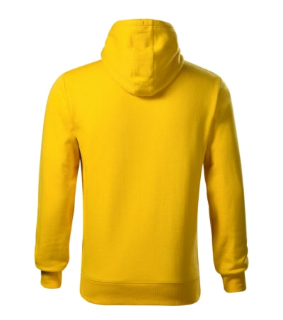 Malfini Cape felpa con cappuccio da uomo, gialla