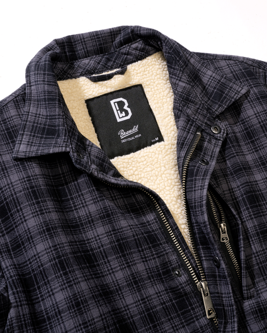 Brandit Classic Sherpa giacca, nera antracite