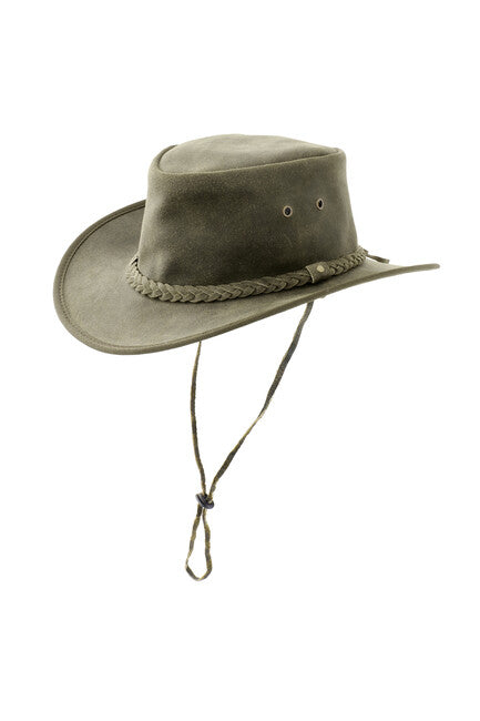Origin Outdoors Cappello Pincher in pelle, oliva