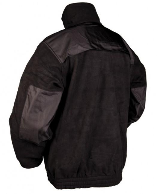 Mil-Tec Security felpa in pile, nera