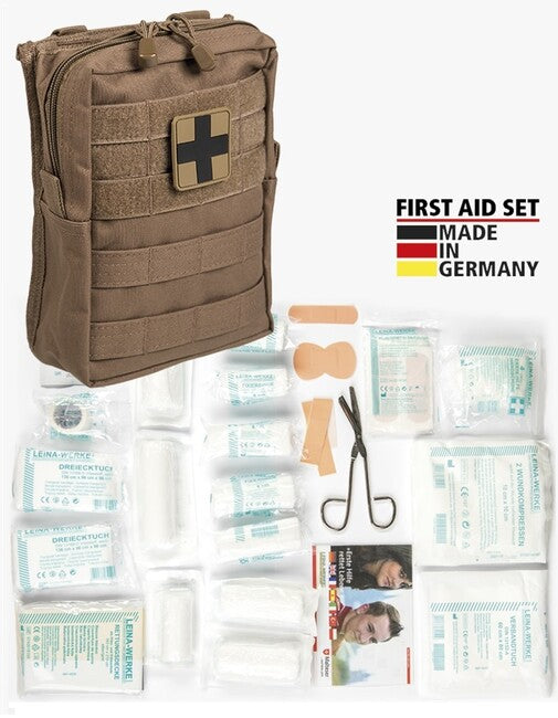 Mil-Tec Kit di pronto soccorso Molle Grande, Coyote scuro
