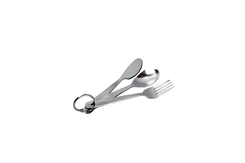 Coghlans Cl set di posate in acciaio inox compatto con anello