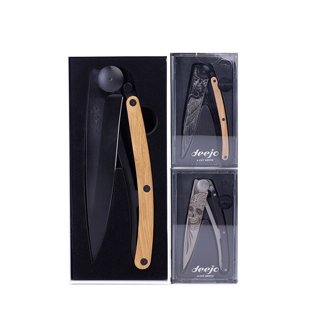 Deejo Giant coltello di chiusura, nero