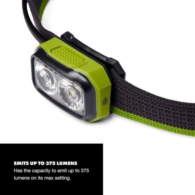 Black Diamond Onsight 375 lampada frontale honnold edtn, verde