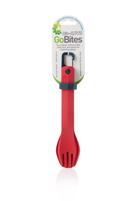 Humangear GoBites BIO posate k/f/s, rosso
