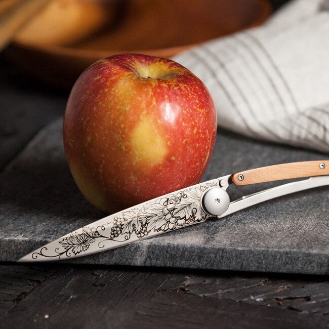 Deejo Tattoo legno Grand Cru coltello di chiusura