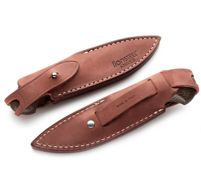 Lionsteel Willy WL1 CVG coltello a lama fissa con manico in micarta, verde
